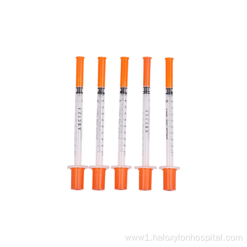 Medical CE Precisely Graduated 0.5ml Disposable syringes